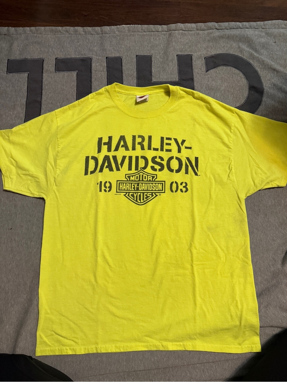 Harley-Davidson Bright Yellow Logo T-Shirt